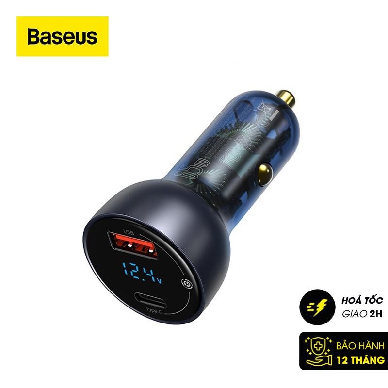 Tẩu sạc nhanh công suốt cao Baseus 65w
