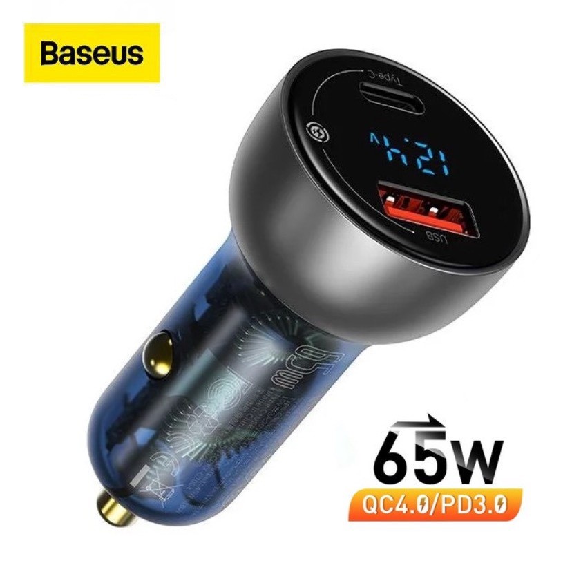 Tẩu sạc nhanh công suốt cao Baseus 65w
