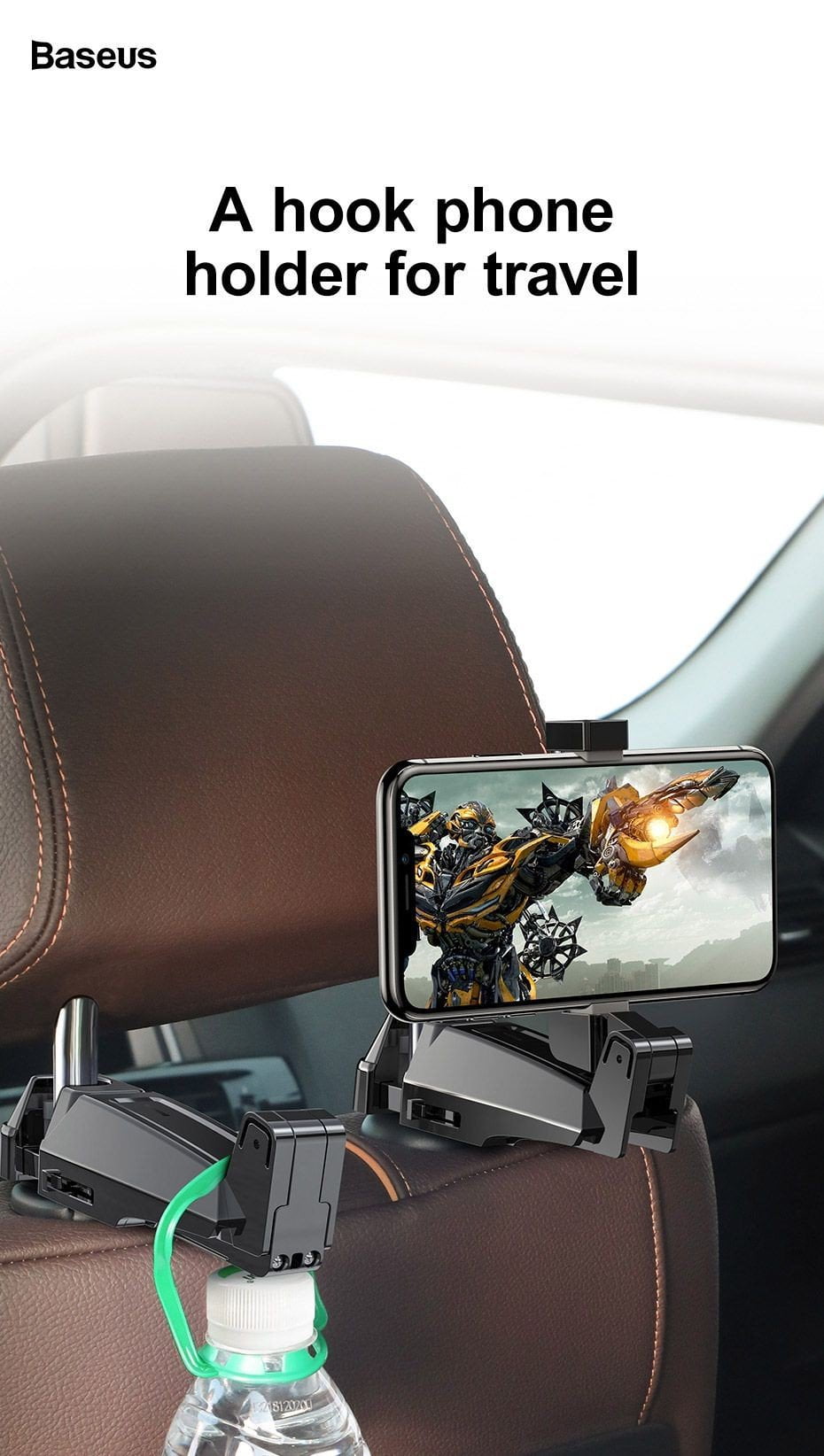 backseat vehicle phone holder hook 01 e3de4321477943b0b22f78e31f27ec77