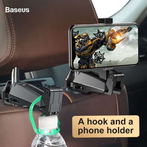 Backseat Vehicle Phone Holder Hook Black 6 Ff41F67831224Defaae9A69776162C39