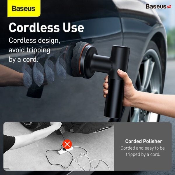 Baseus New Power Cordless Electric Polisher Black Include 014 02Ef8061579246B6998F4D6F65B21665