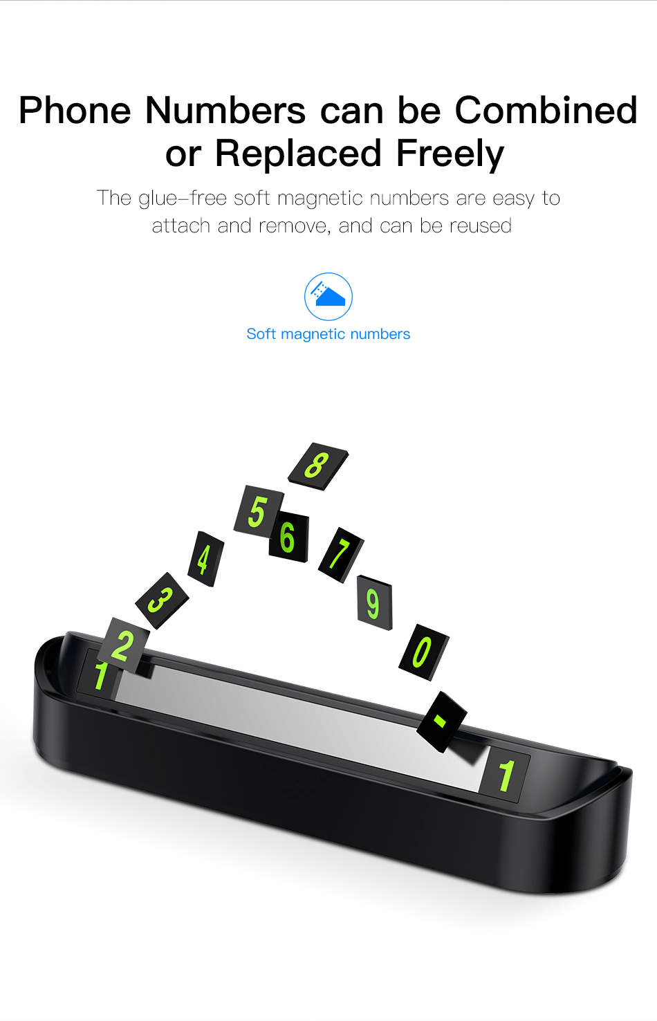 baseus tock temporary parking number card 10