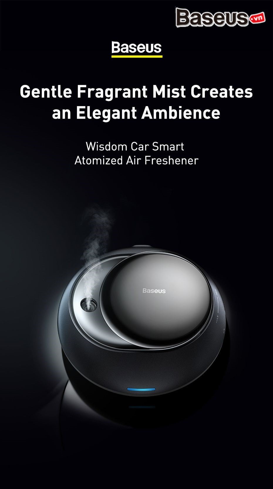 baseus wisdom car smart atomized air freshener 001 a45d502c3d044664abda3de37954a9f3
