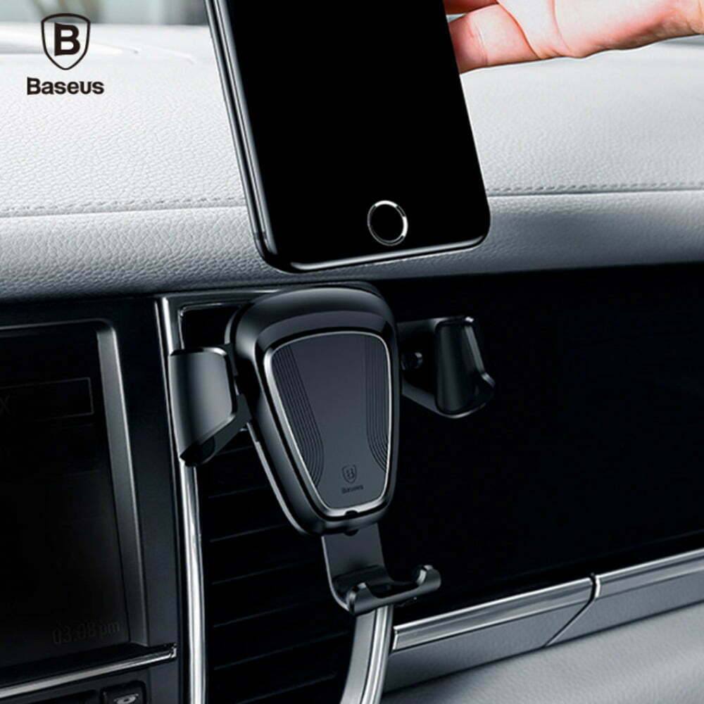 Giá để điện thoại kẹp cửa gió trên ô tô Baseus LV116