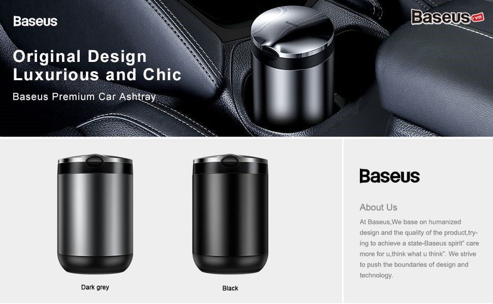 Gạt tàn thuốc mini cao cấp Baseus