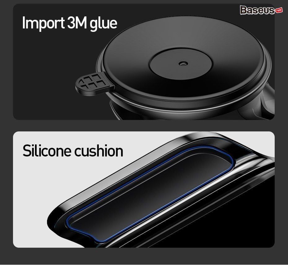 Giá Đỡ Điện Thoại Ô Tô Baseus Light Electric Holder Wireless Charger 15W