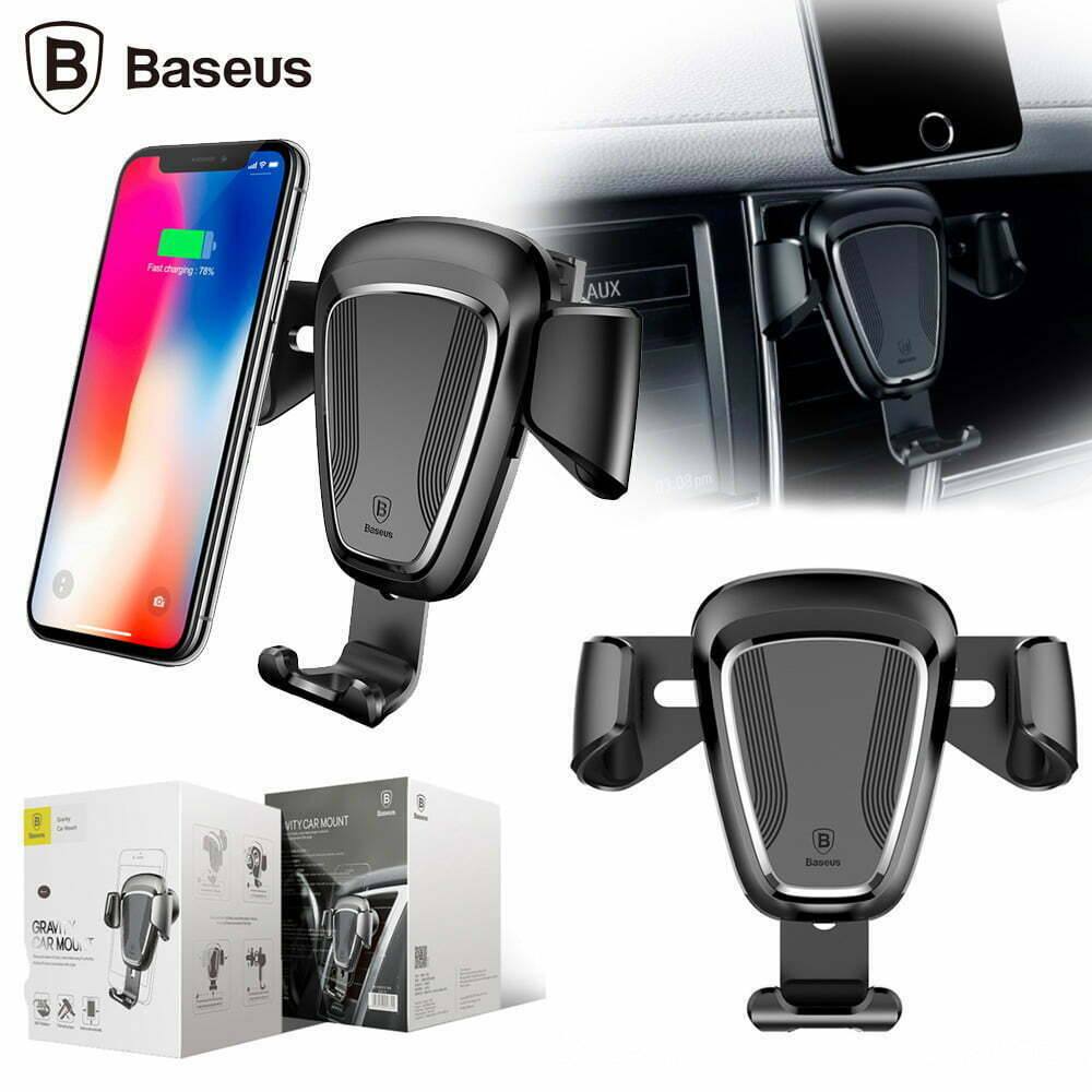 Bộ Đế Giữ Điện Thoại Khóa Tự Động Dùng Cho Xe Hơi Baseus LV116