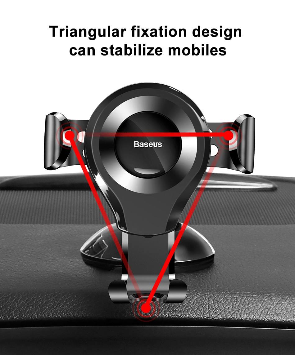 Giá Đỡ Điện Thoại Ô Tô Baseus Osculum Type Gravity Car Mount
