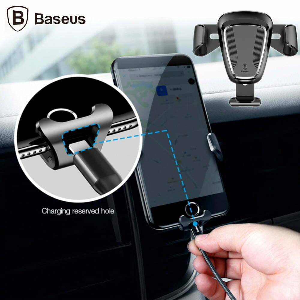 Bộ Đế Giữ Điện Thoại Khóa Tự Động Dùng Cho Xe Hơi Baseus LV116
