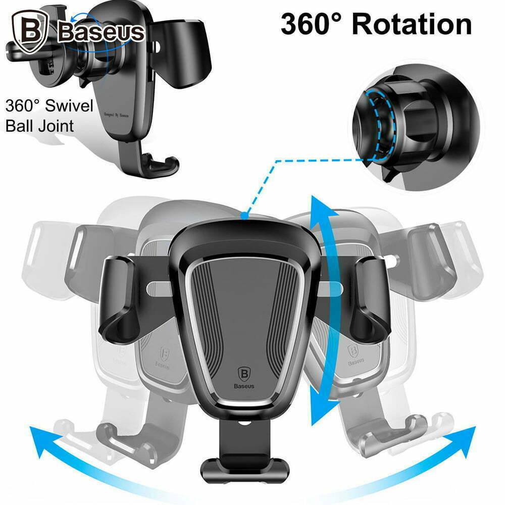 Bộ Đế Giữ Điện Thoại Khóa Tự Động Dùng Cho Xe Hơi Baseus LV116