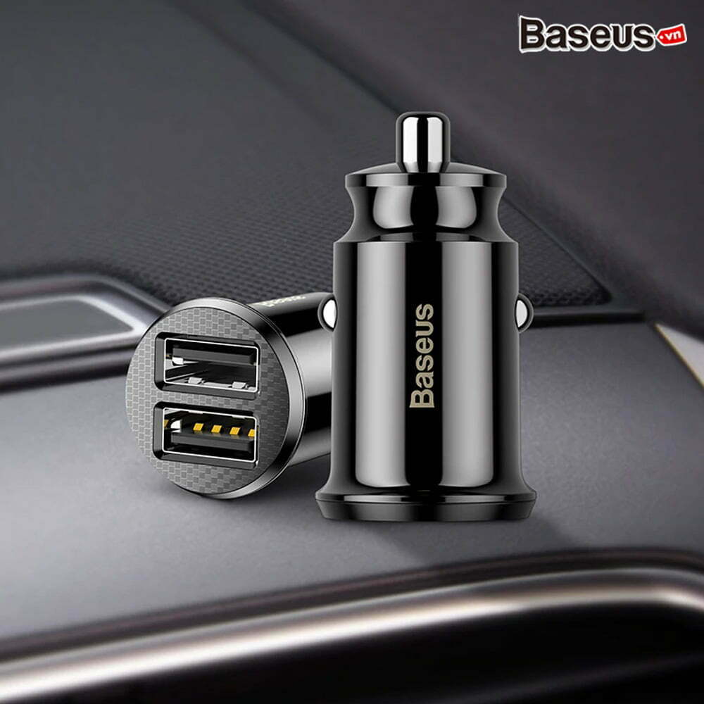 grain mini car charger black