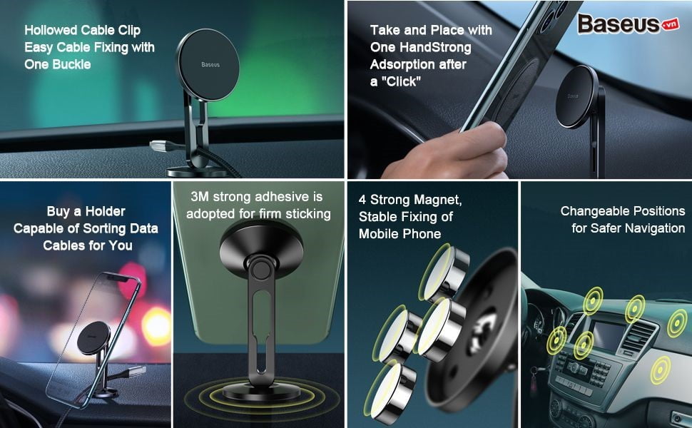 hollow magnetic car mount holder 2 5d111b58e40a4d38a9e81810c718cbfc