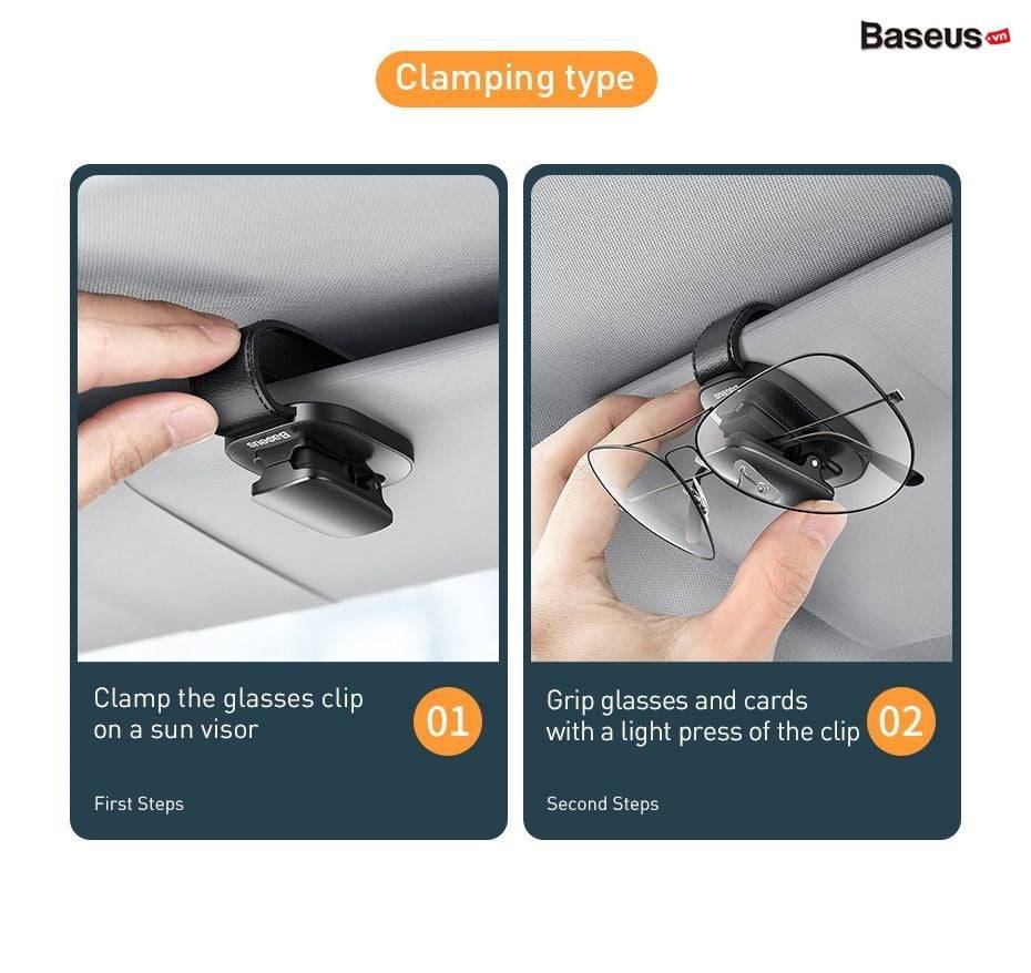 Kẹp kính mặt trên ô tô Baseus