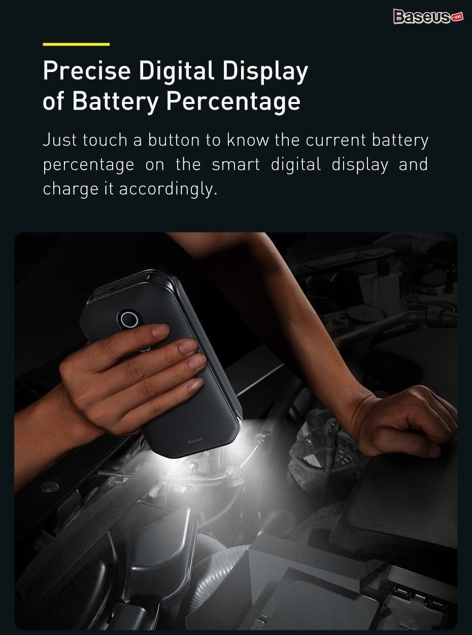 Bộ kích bình ô tô Baseus Super Energy pro 12000mAh