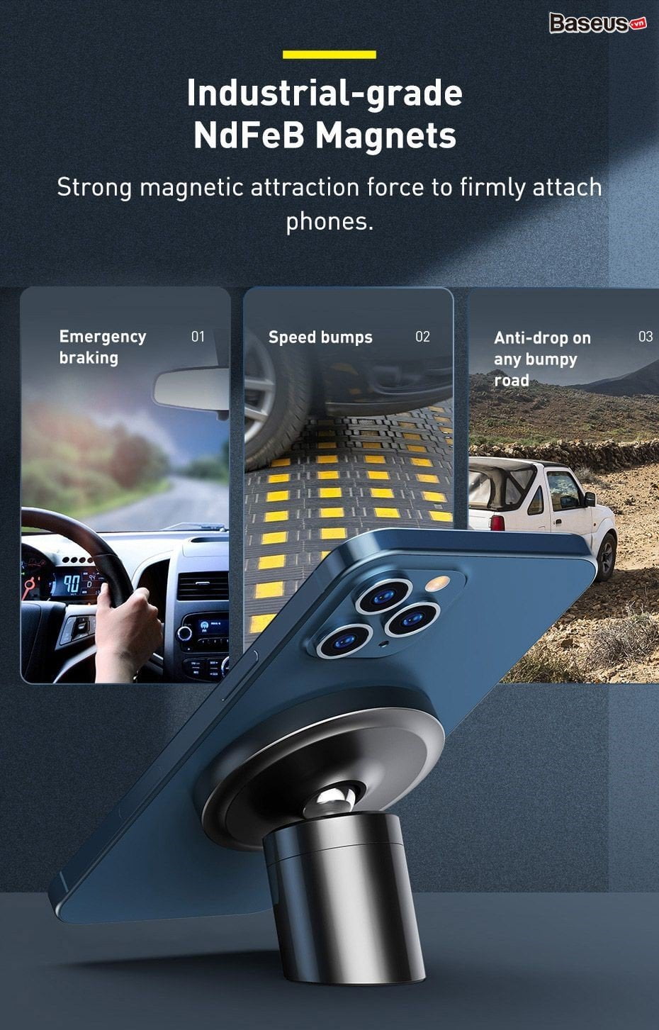 magnetic car mount for dashboards and air outlets 03 16dd7f4bd53946aca1da9367180c4bf3
