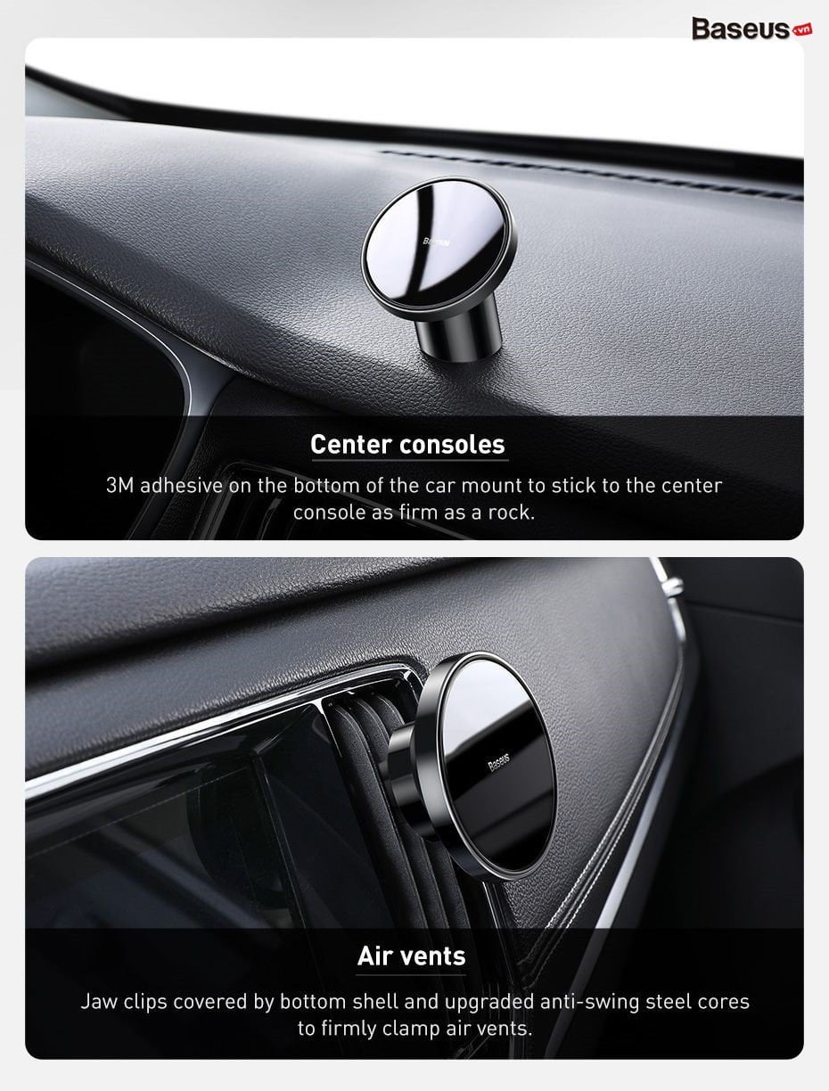 magnetic car mount for dashboards and air outlets 07 ec51c465feeb47159fe7751bce9d5ff8