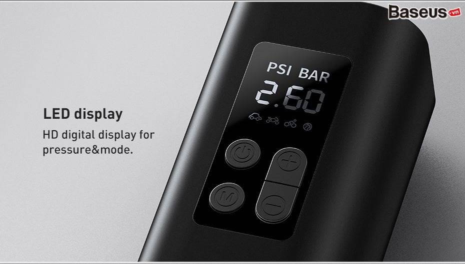 máy bơm lốp ô tô Baseus Super Mini Inflator Pump