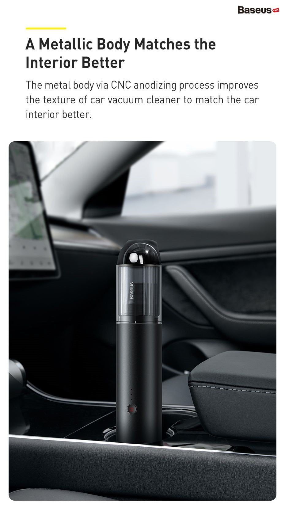 Máy Hút Bụi Mini Cầm Tay Baseus A3