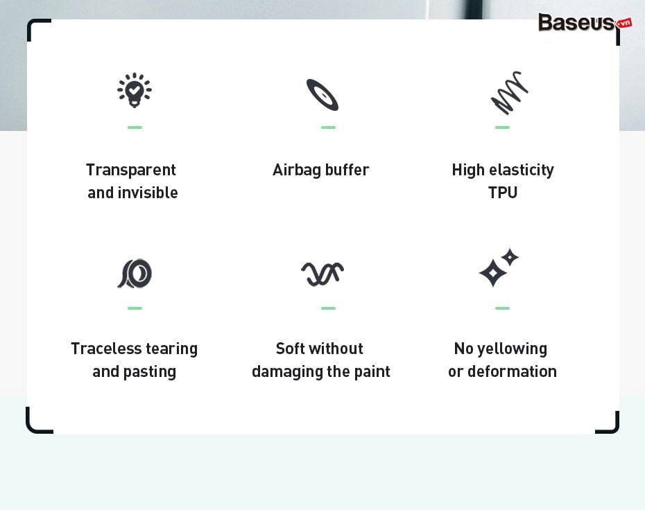 Miếng Dán Chống Trầy Cửa Xe Hơi Baseus