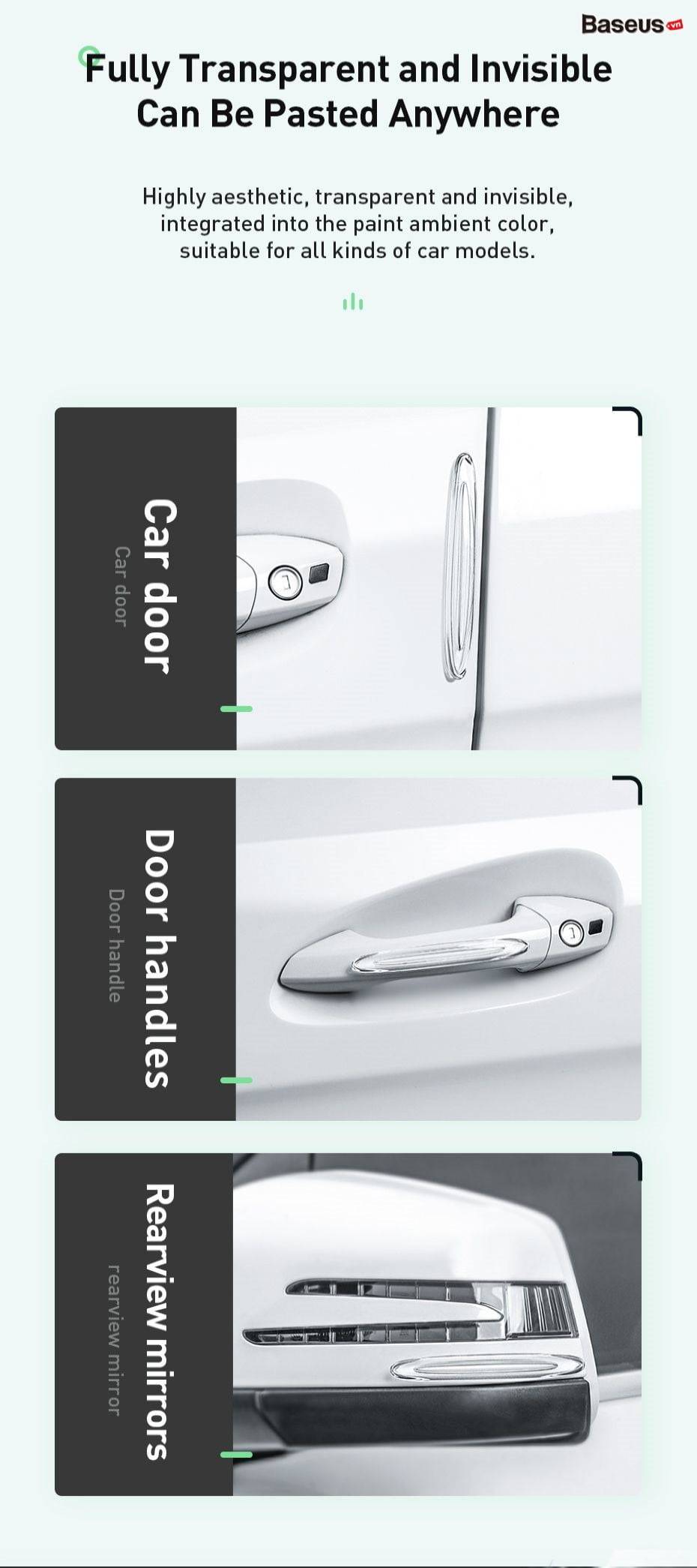 Miếng Dán Chống Trầy Cửa Xe Hơi Baseus