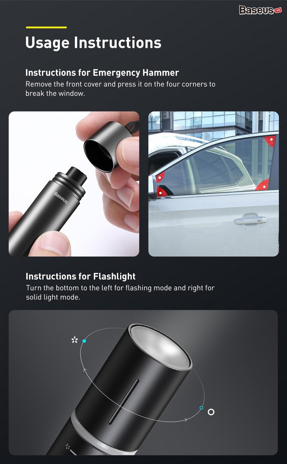savior window breaking flashlight 15 fbe000a37a69434fb9971e2369b3db4e