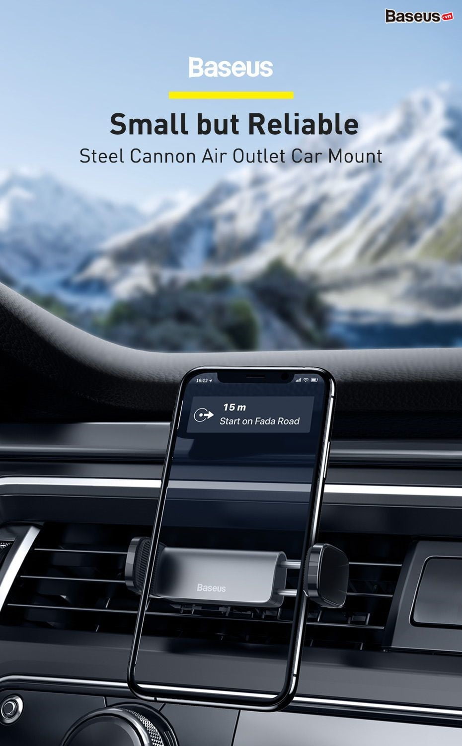 steel cannon air outlet car mount 01 0433305c517e4a8c8e83e5db74a53123