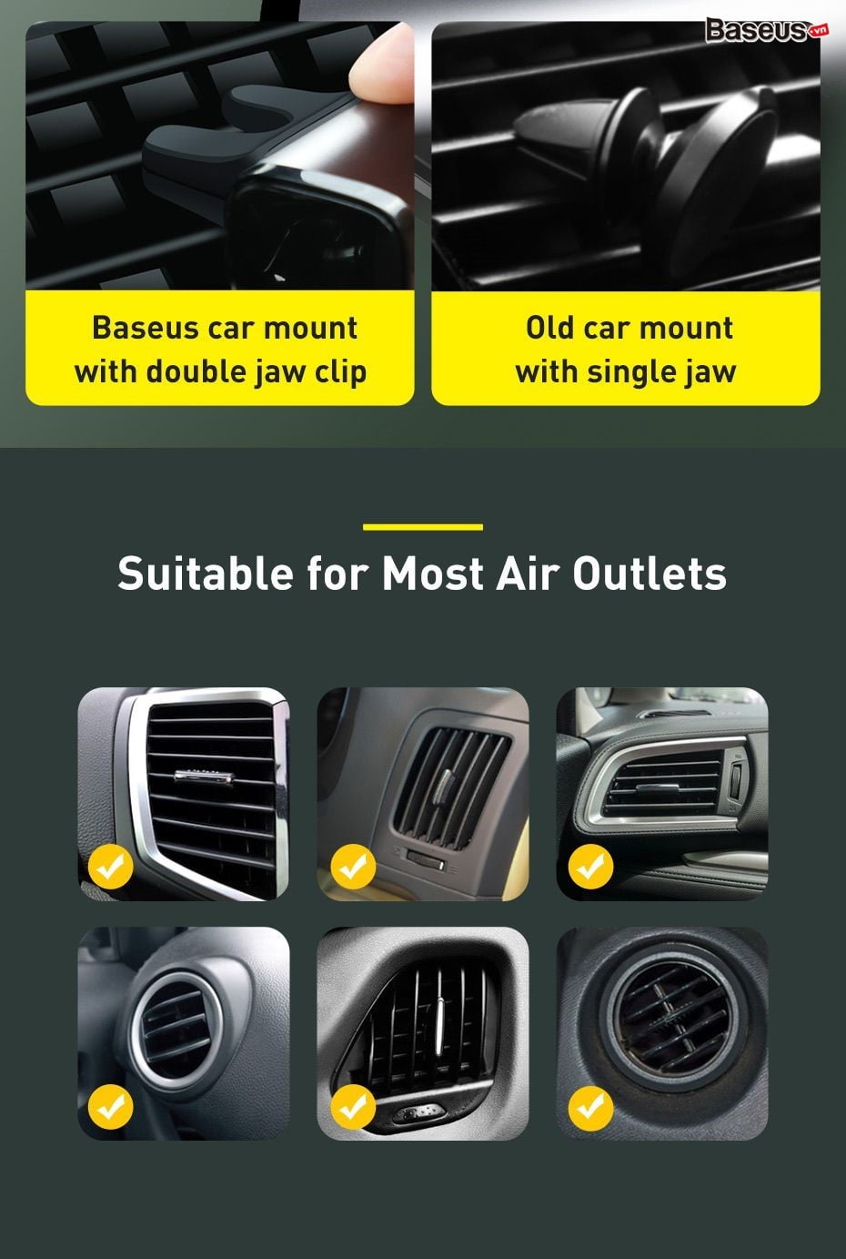 steel cannon air outlet car mount 07 f8b9a8b9203149f4b0e261b0340d25eb
