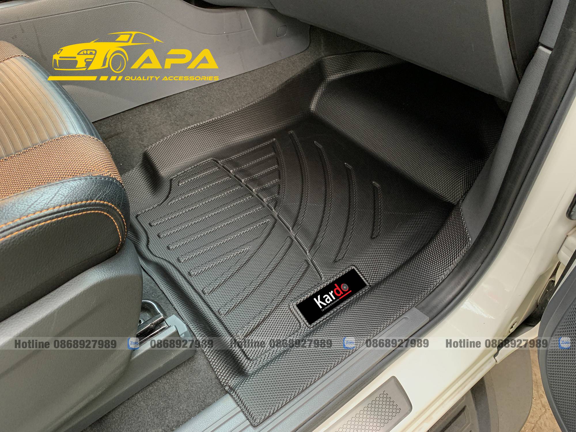 Thảm Lót Sàn Xe Ford Ranger Thương Hiệu Kardo