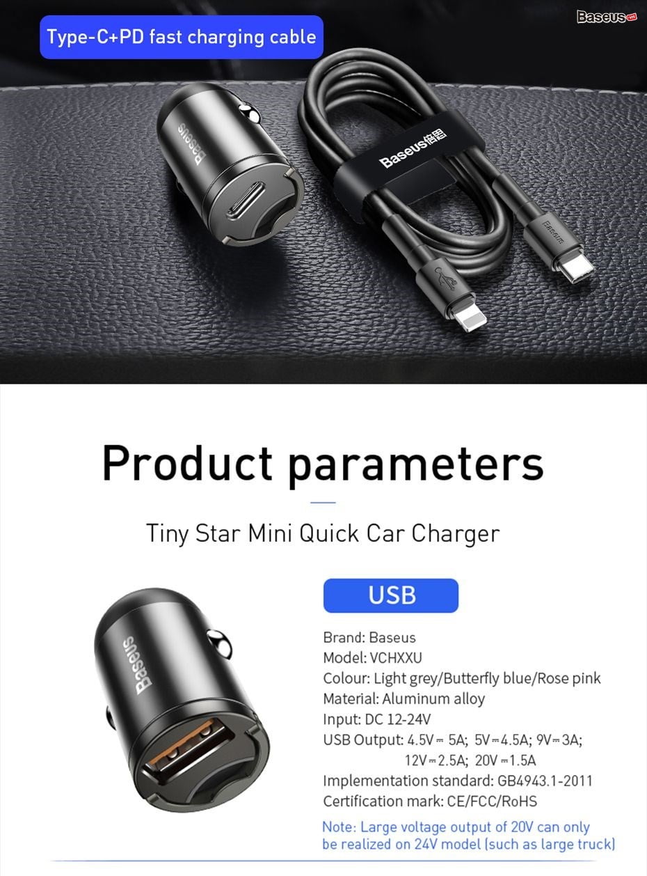 tiny star mini quick charge car charger 15 94973dae6ccb45d68ae47acdd57c0c03