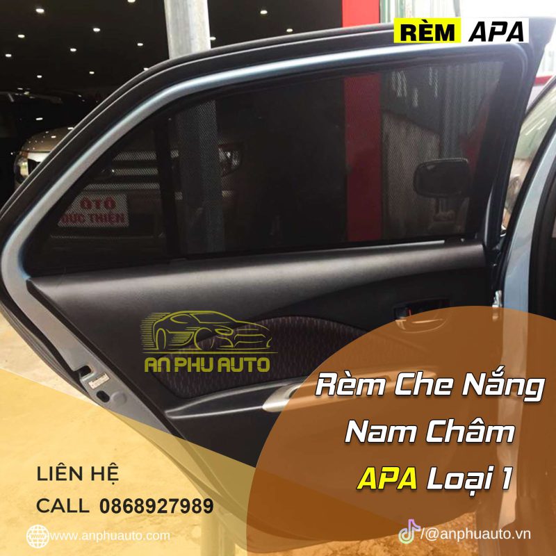 Rèm Nam Châm Ô Tô Toyota Yaris 2007-2012 Sedan - Hình ảnh 5