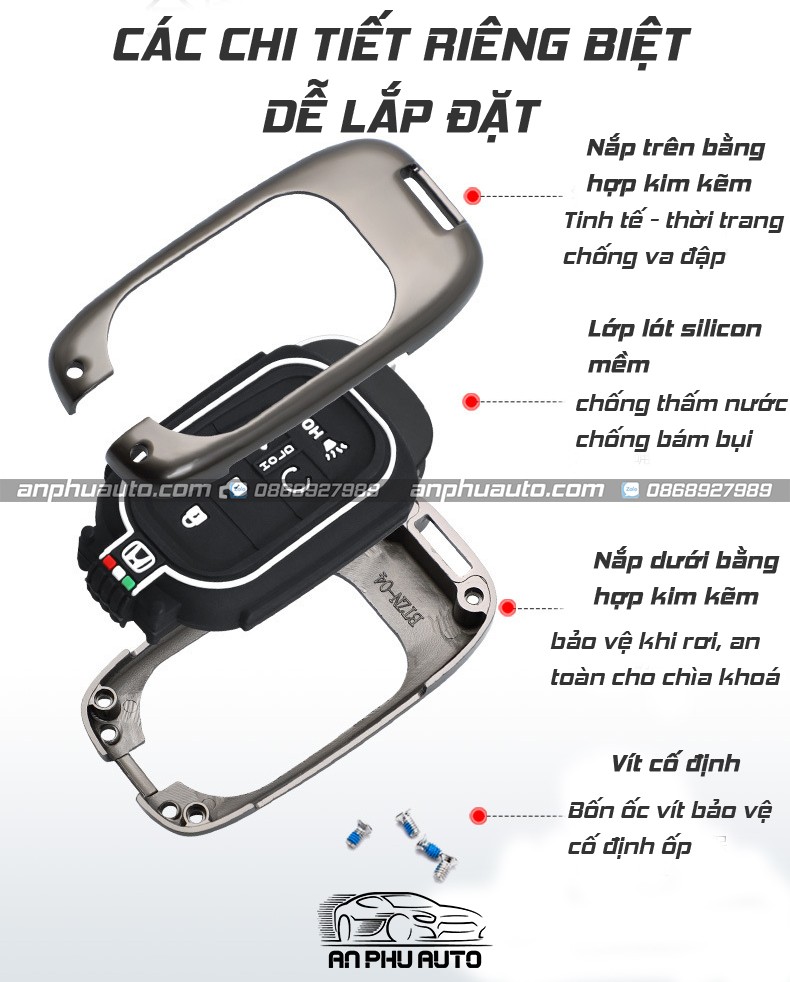 op chia khoa o to honda civic city hrv 22 23 4